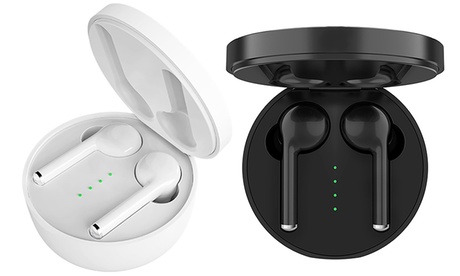 Auricolari con scatola di ricarica e sistema wireless disponibili in 2 colori