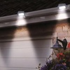 Image 5: Brighten Your Space: 2, 4, or 8 Solar Fence Gutter Lights: White/Black