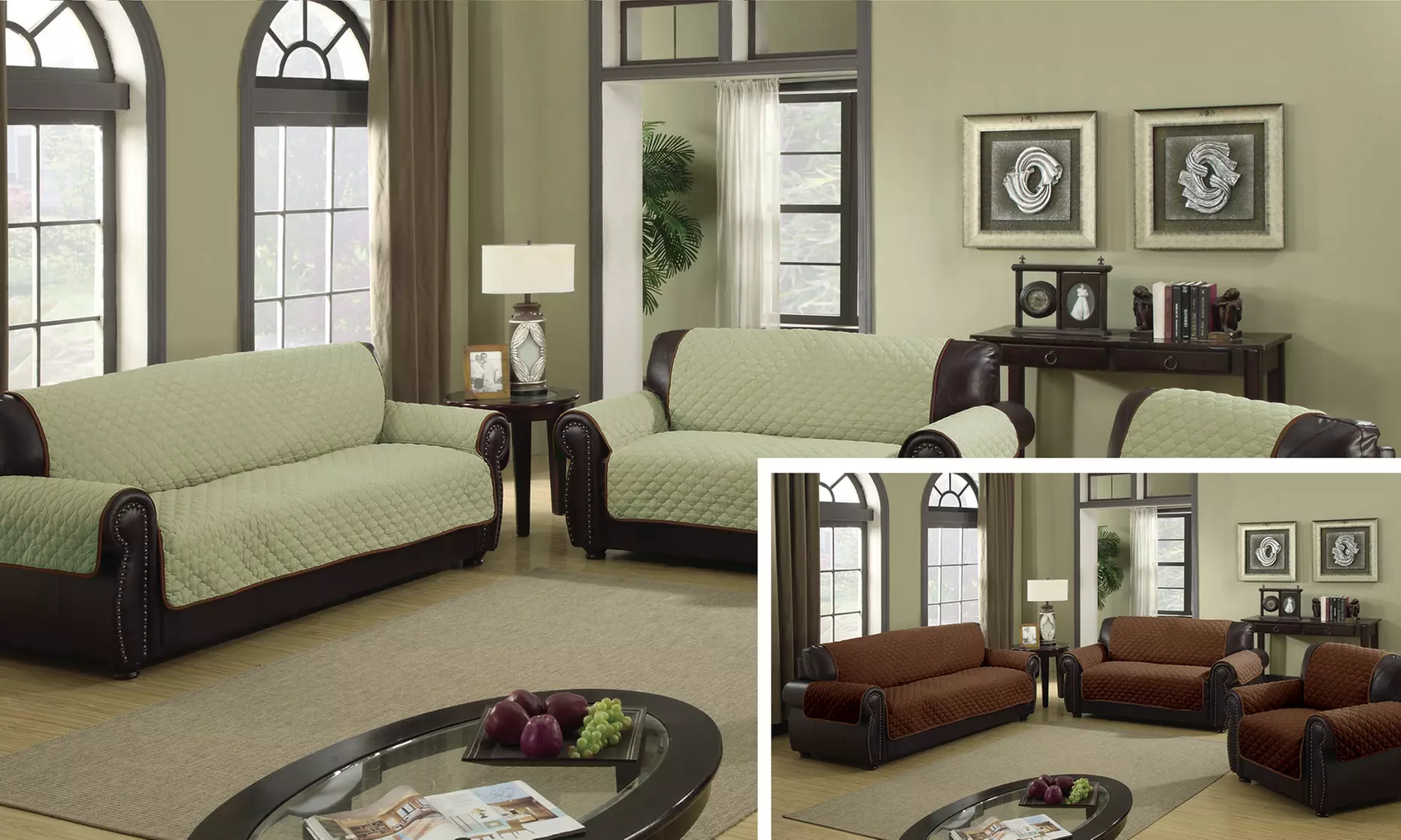 Water-Resistant Reversible Slipcovers - Second Medium