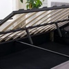 Image 3: Gas-Lift Ottoman Bed Frame with Under-Bed Storage