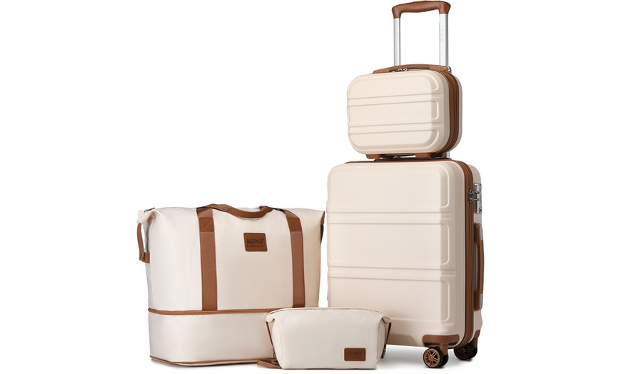 Image 1: Set of Four Travel Suitcase 