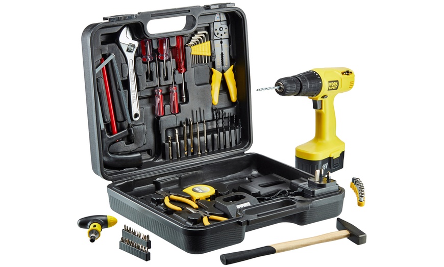 Image 3: 18V Cordless Drill Kit