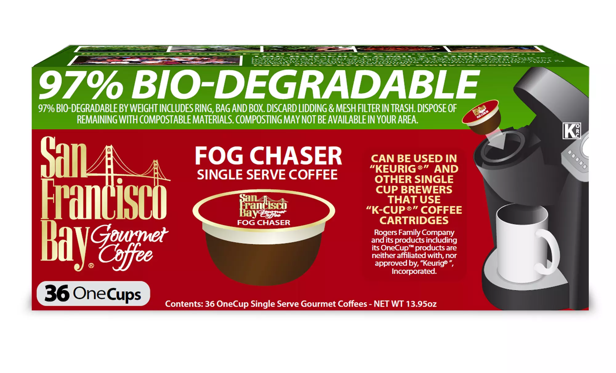 San Francisco Bay Single-Serve Coffee Pods; 4-Pack of 36ct. Boxes + 5% Back in Groupon Bucks. Multiple Roasts Available. - Second Medium