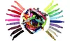 Rainbow Hand Knotted Assorted Hair Ties (60-Count)