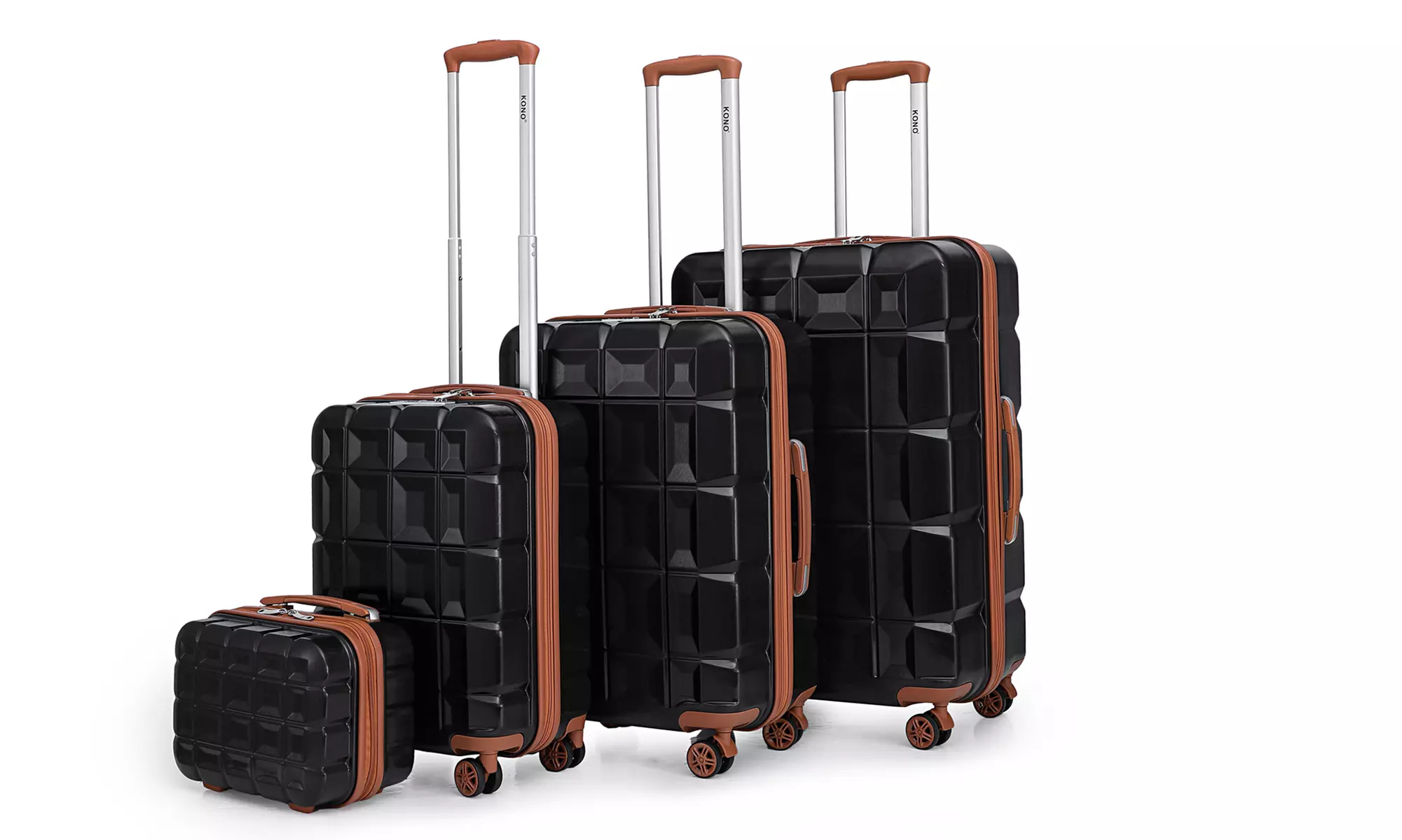 Valise ABS anti-rayures, poignée télescopique et serrure TSA