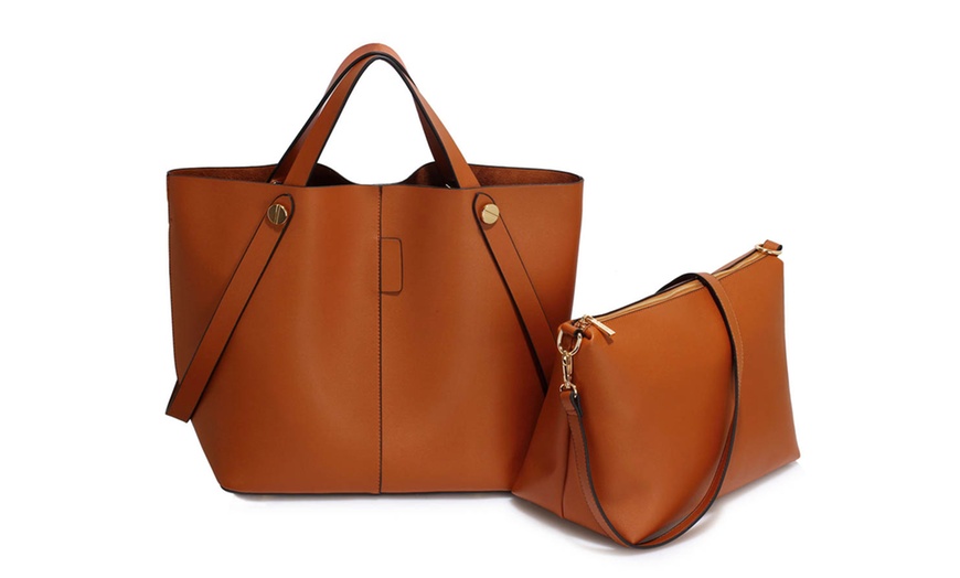 Up To 53% Off Soft Tote with Free Cross Body Bag | Groupon