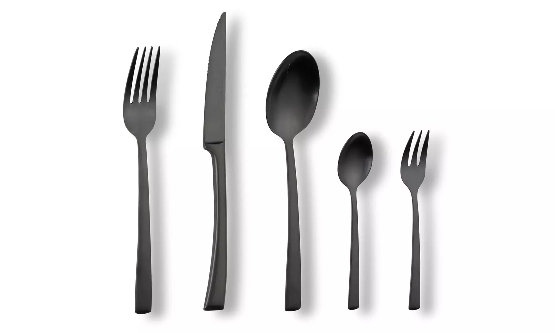 ECHTWERK 42-tlg Edelstahl Besteckset Avelino in Matt Gold o. Schwarz in hochwertiger Geschenkkassette, spülmaschinenfest - Second Medium