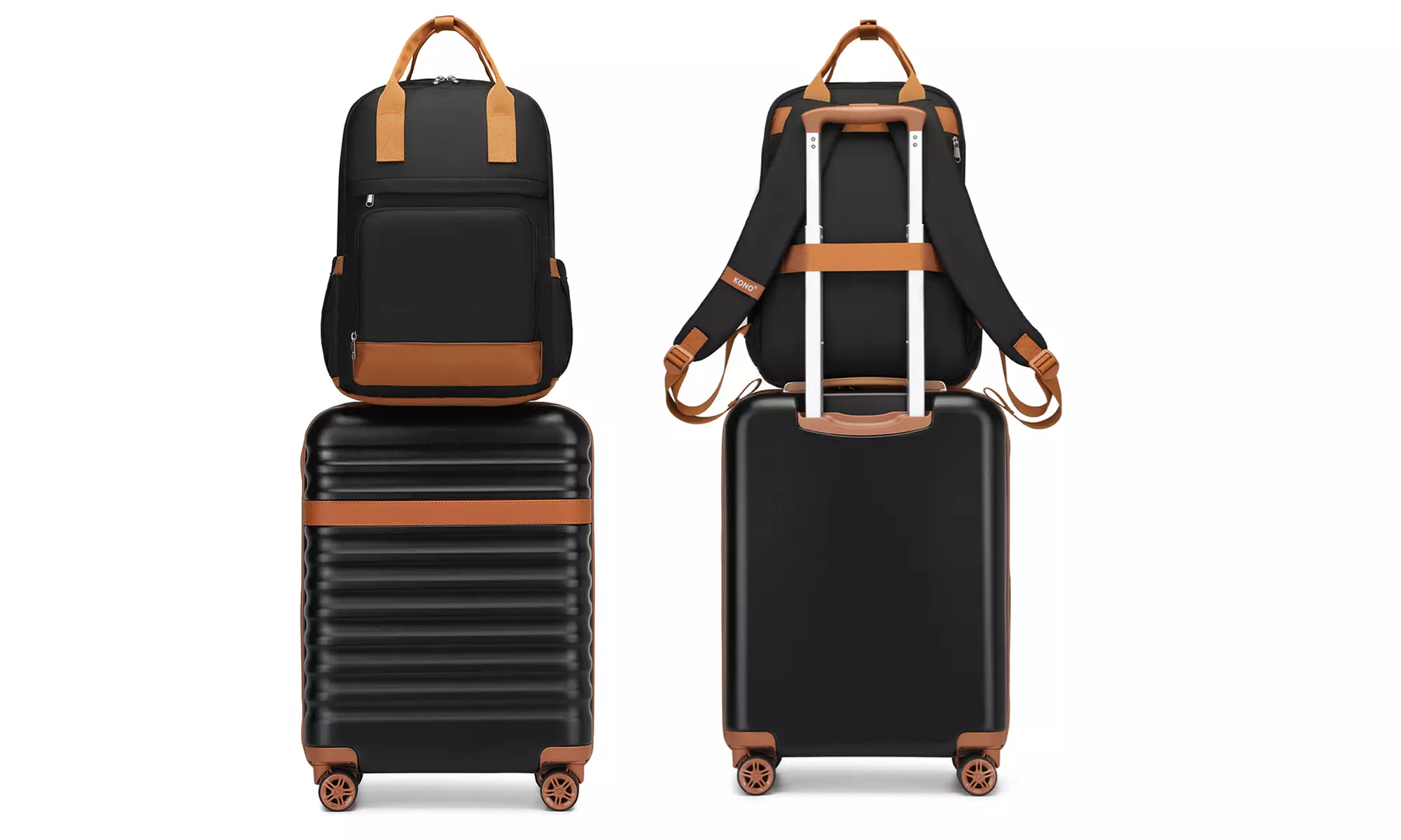 KONO 20 Inch Hard Shell ABS+PC Cabin Suitcase Set