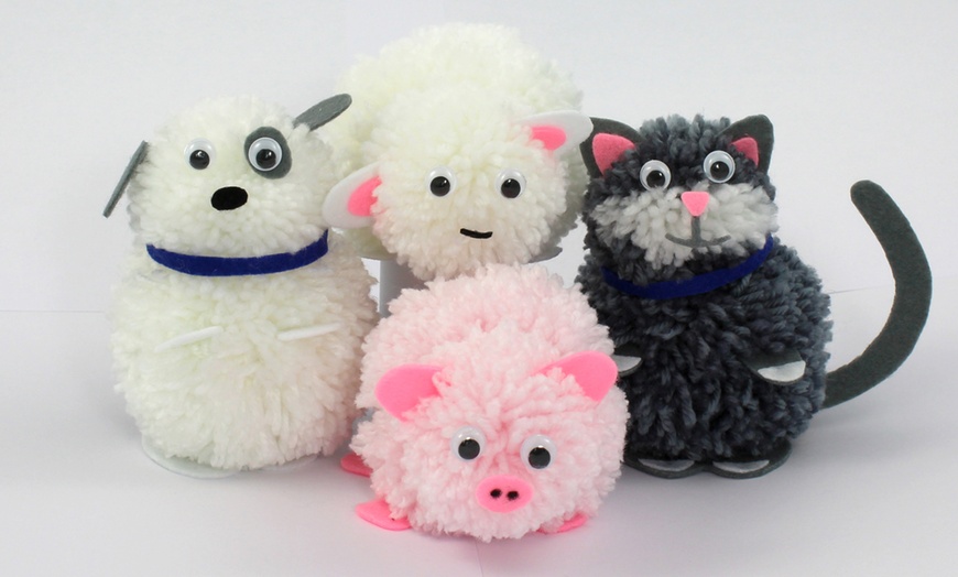 Image 1: RSPCA Pom Pom Animals Kit