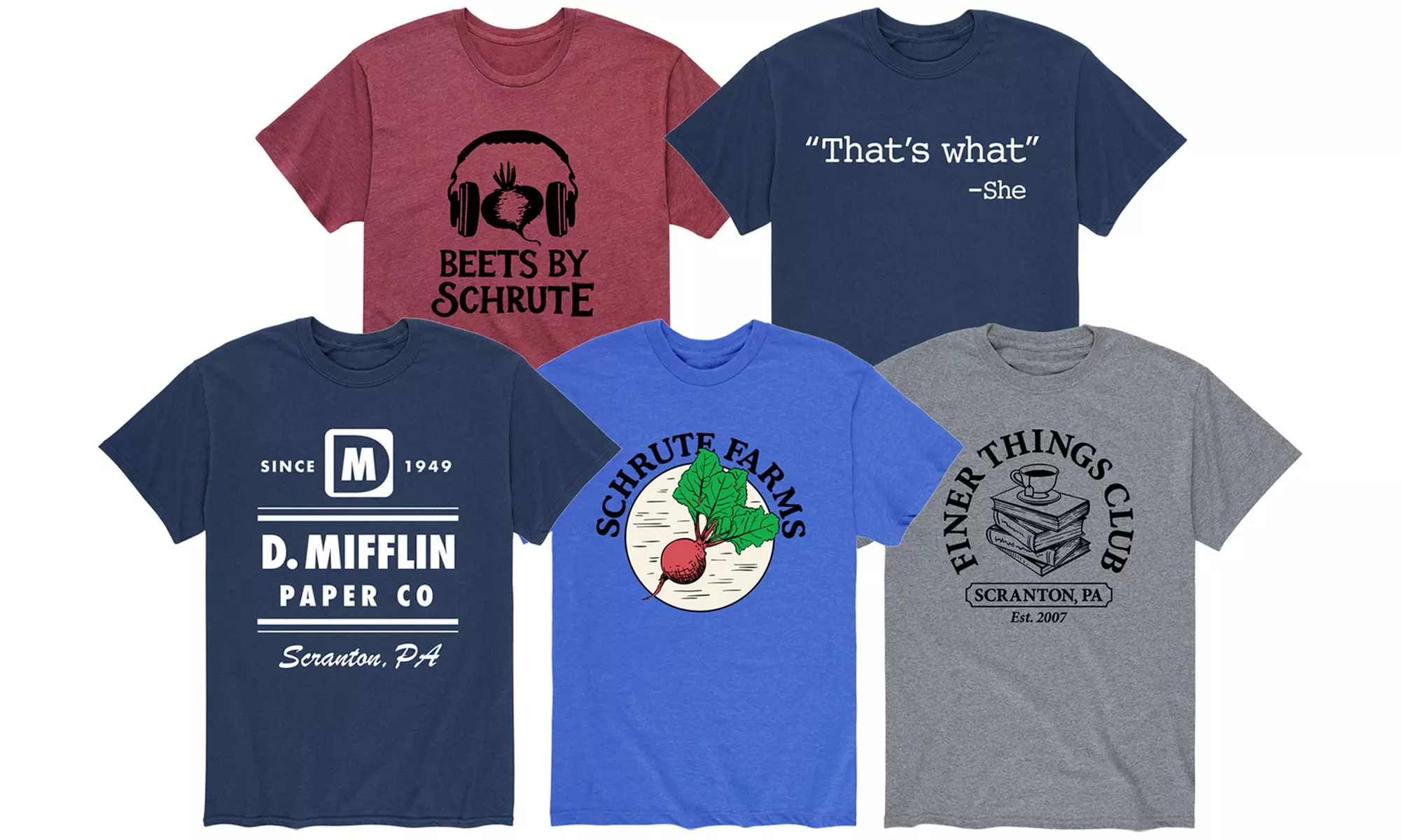 Instant Message: Men's Dunder Mifflin Pop Culture Tees (S-3XL) - Primary Image