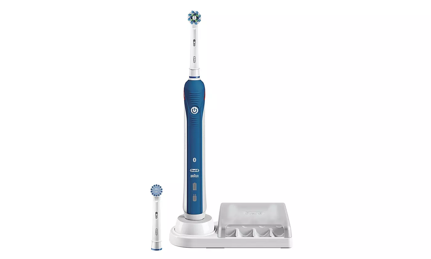 Oral B SmartSeries 4000 Cross Action elektrische Zahnbürste mit Bluetooth, Timer und 3 Modi - Second Medium