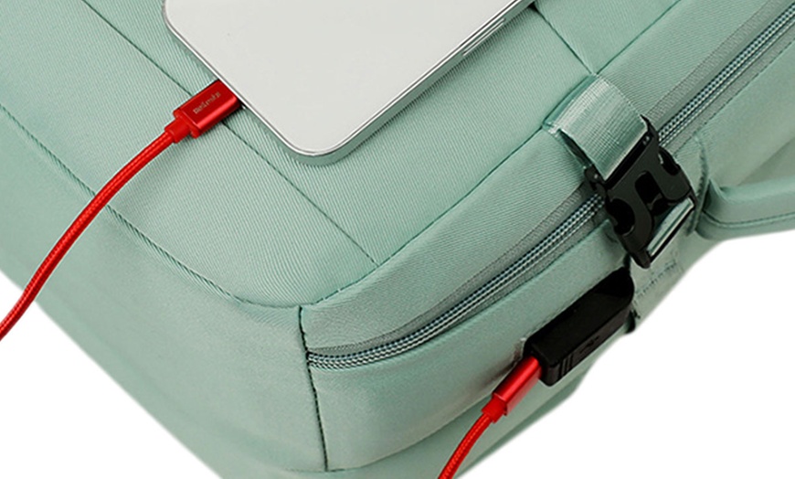 Image 11: Travel Backpack with USB Charging Port