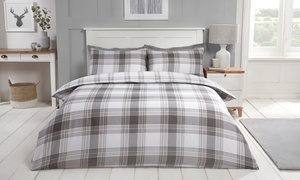 Pieridae Check Reversible Duvet Set