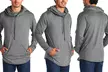 Men's Lightweight Cowl Neck Hoodies - Second Medium