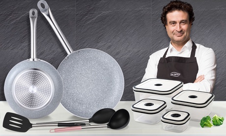 Set con 2 padelle, 4 contenitori e 3 utensili per cucina San Ignacio