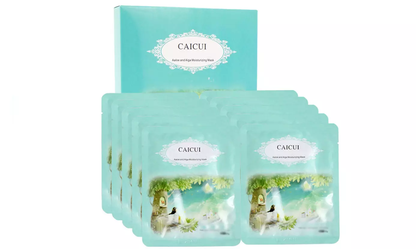 Caicui Moisturizing Aloe Face Mask (10-Pack) - Primary Image