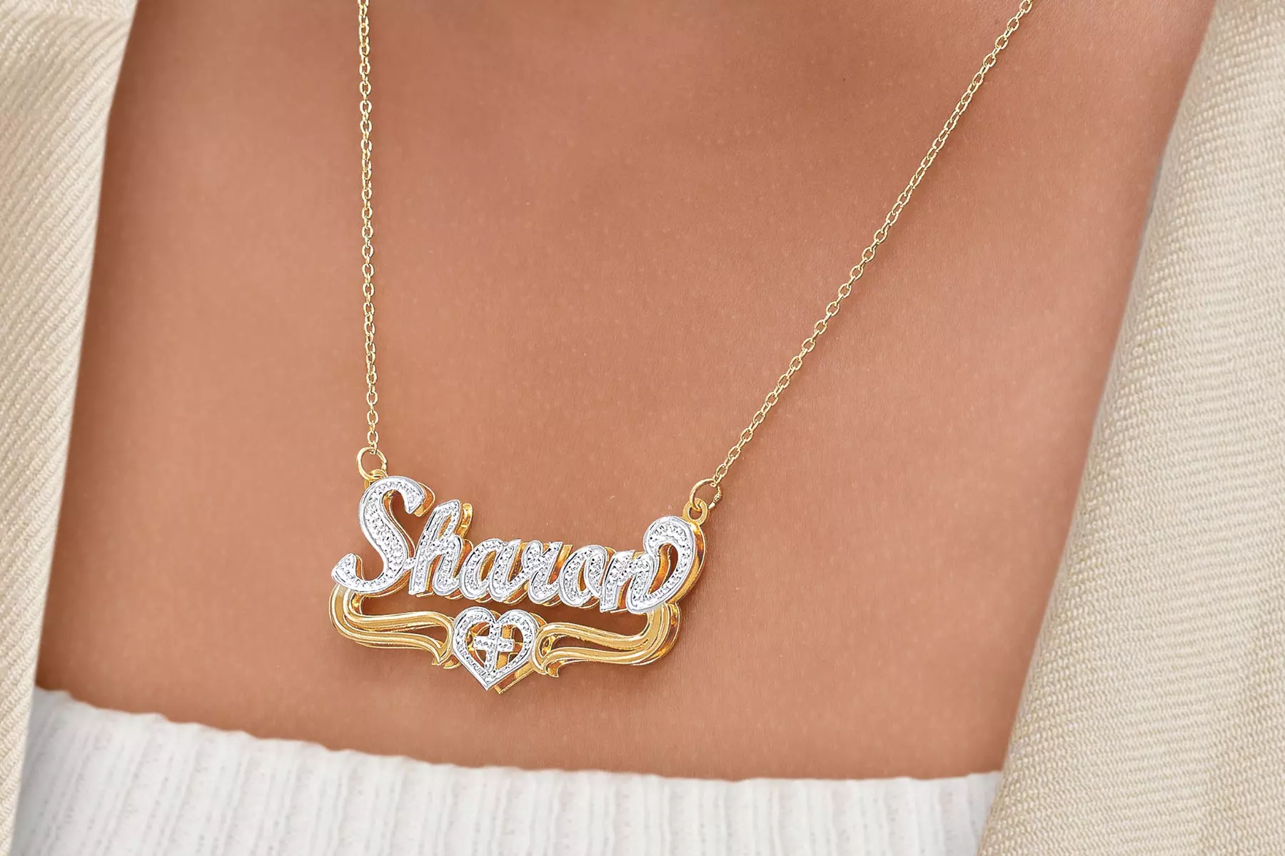 Custom Name Necklace Double Plated Up to 75% Off