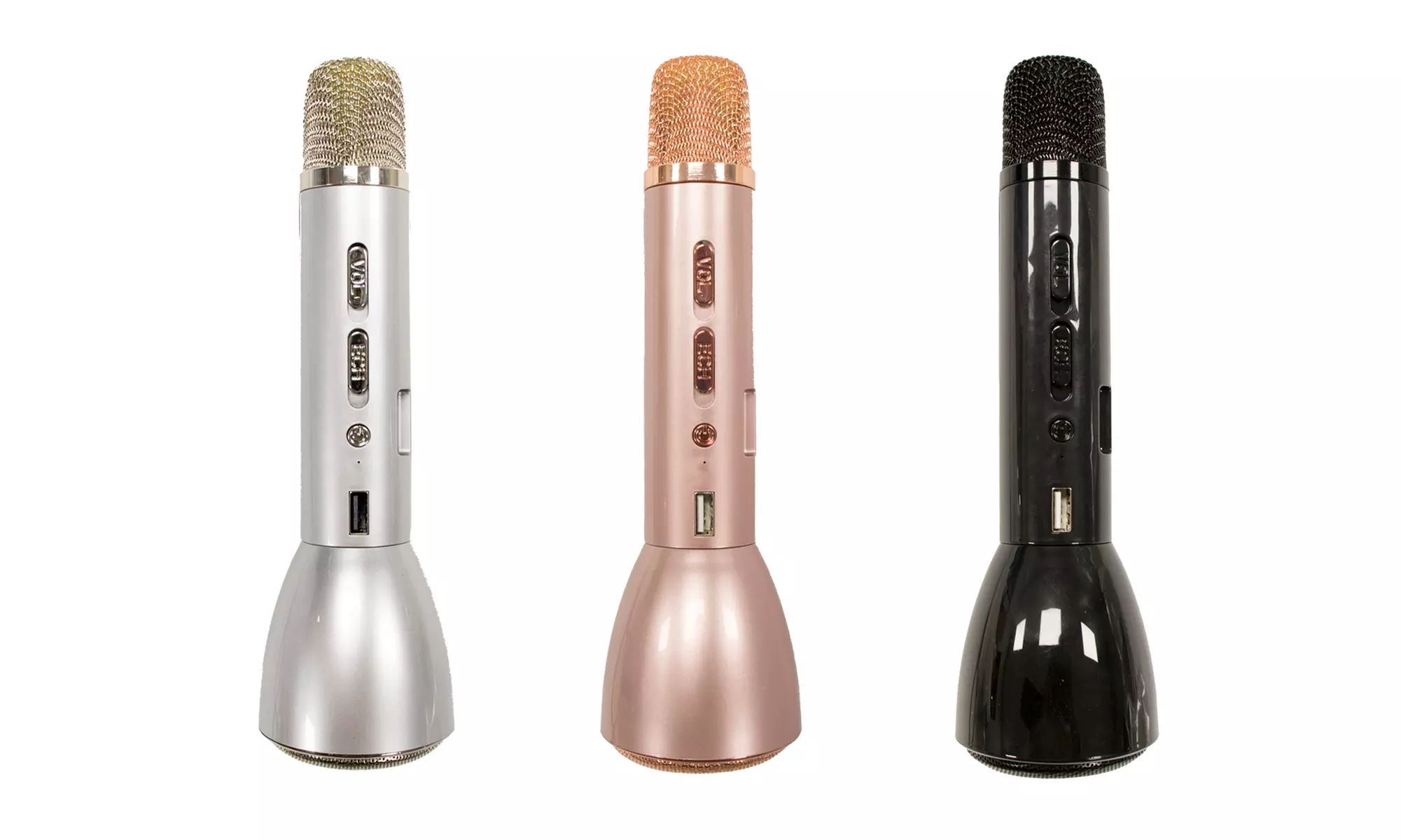 Zummy Portable 3-in-1 Wireless Bluetooth Karaoke Microphone with Built-In Speaker - Primary Image