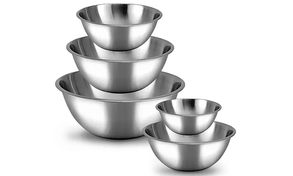 Meal Prep Stainless Steel Mixing Bowls Set (5-Piece)  - Primary Image