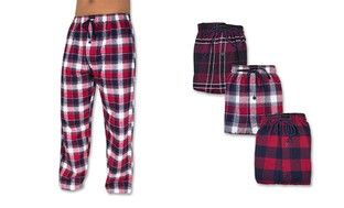 Andrew Scott Men's Cotton Flannel Fleece Brush Sleep Pants (2-Pack)