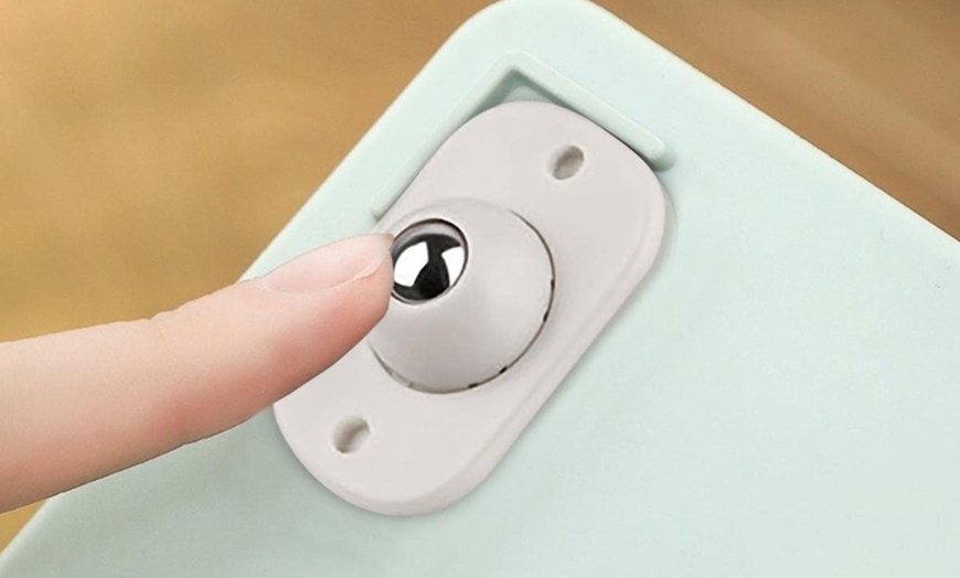 Image 3: 8 or 16 Mini Universal Self-Adhesive 360° Swivel Castors