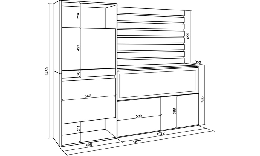 Image 33: Scarpiera, Credenza, Camino elettrico