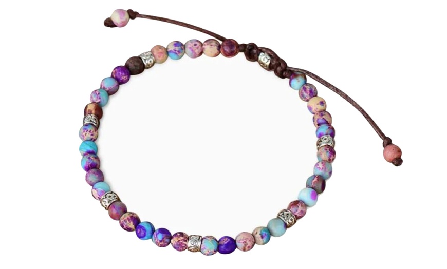 Image 11: Bracelet en perle de jaspe et agate