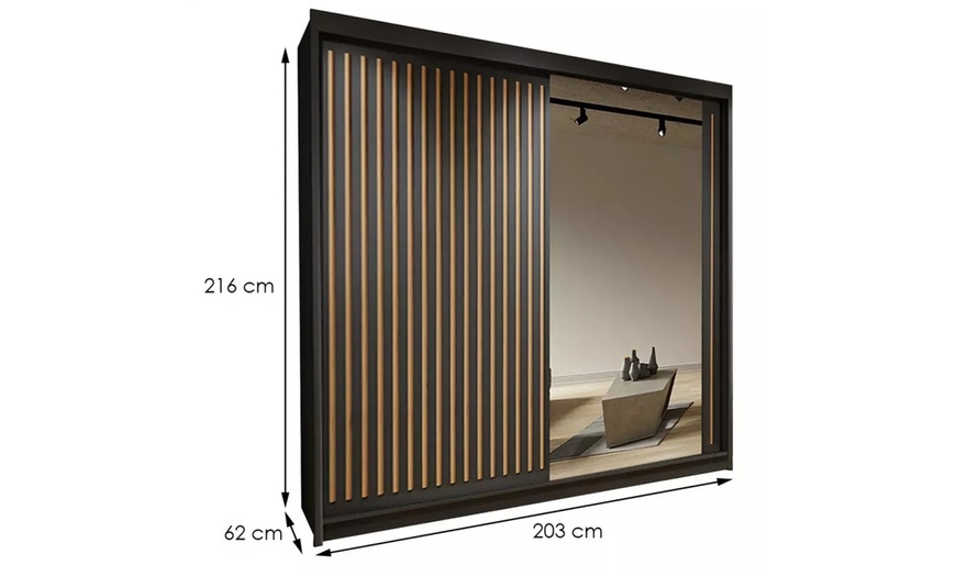 Image 9: MDF Wardrobe with Sliding Doors