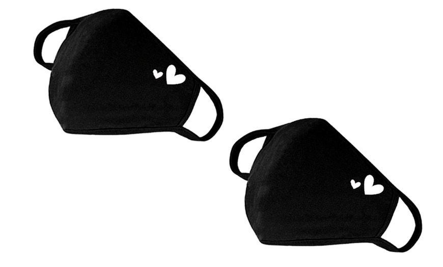 Image 4: Heart Design Face Mask