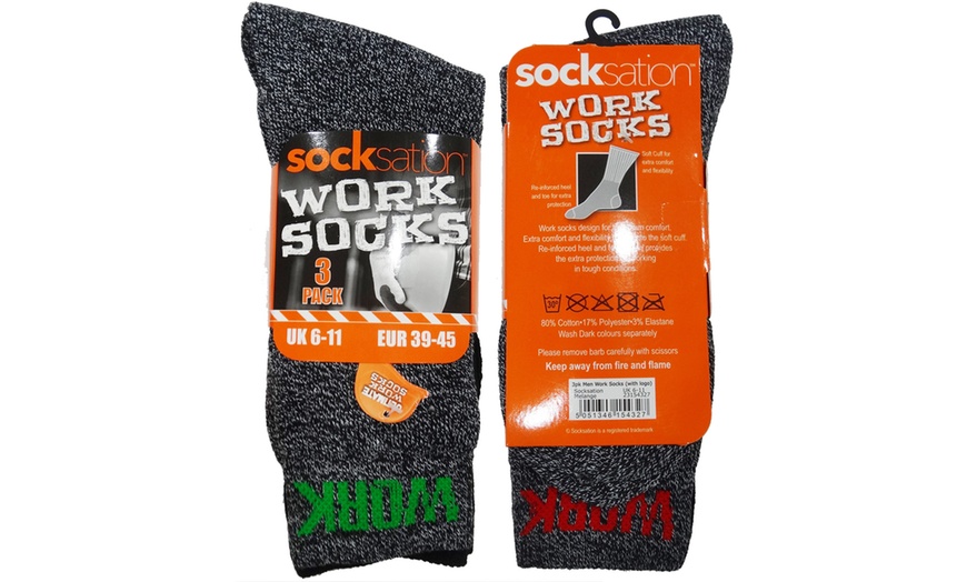 Image 2: Work Socks Multipack