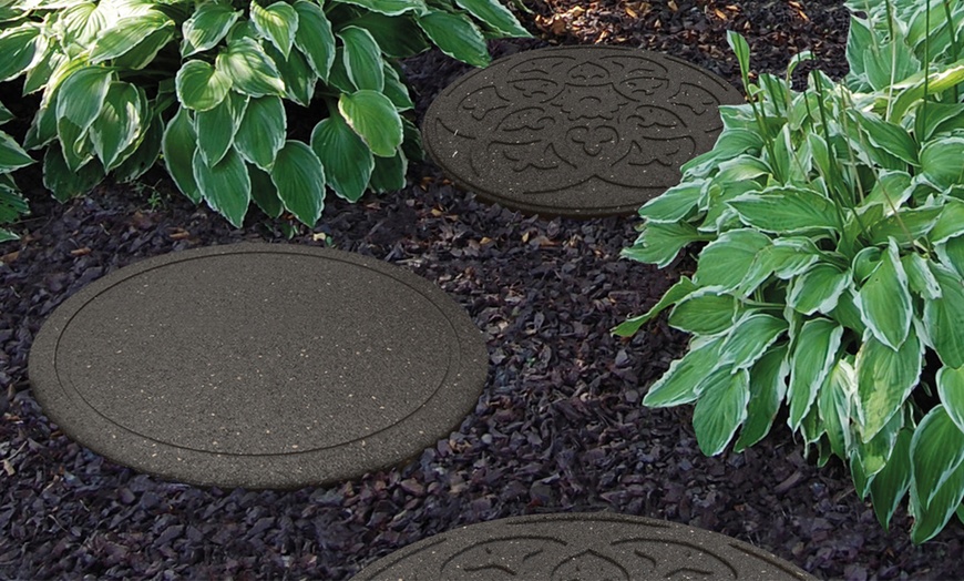 Image 1: One, Two or Four Reversible Eco-Friendly Garden Stepping Stones