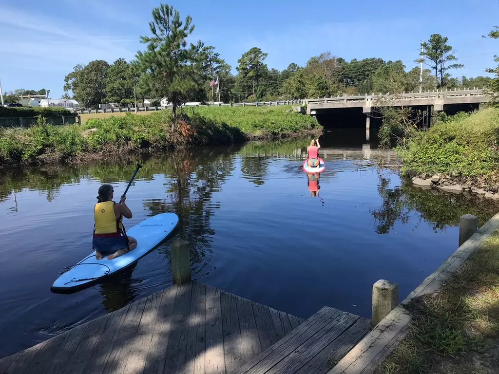 Two-Hour Stand Up Paddleboard Rental for One, Two, or Four at Kitty Hawk Kayak & Surf School (Up to 47% Off) - Primary Image