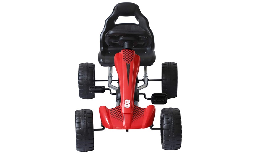 Image 8: HomCom Kids' Pedal Go-Kart