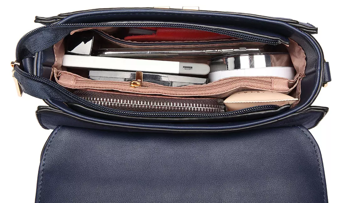 Schoudertas van imitatieleer