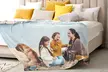 1 o 2 forros polares o mantas con imagen personalizable en tamaño a elegir con Photo Gifts - Second Medium