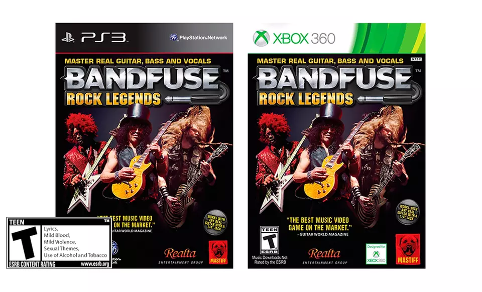 BandFuse: Rock Legends for PS3 or Xbox 360. Free Returns. - Primary Image