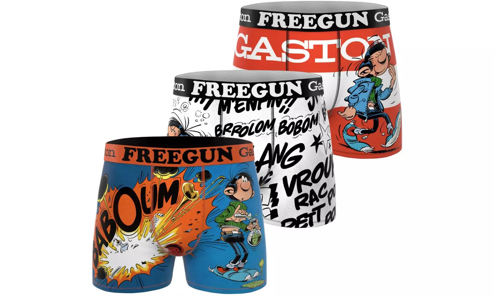 Lot de 3 boxers homme Freegun en microfibre