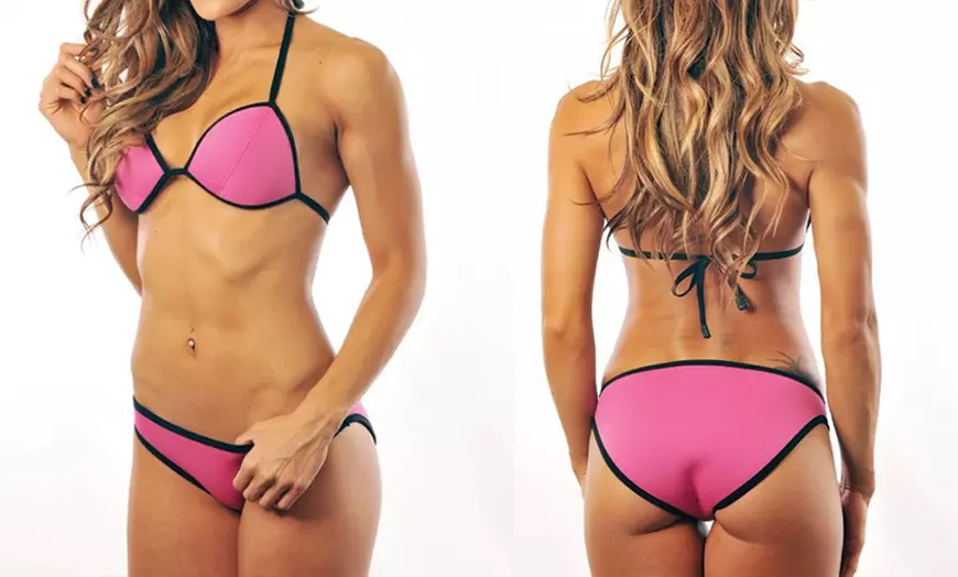 Image 4: Neoprene Triangle Bikini