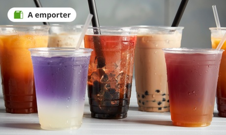 1 ou 2 bubble tea de 500 ml ou 700 ml, parfum au choix dès 3,50 € à Fafa Sushi Burger