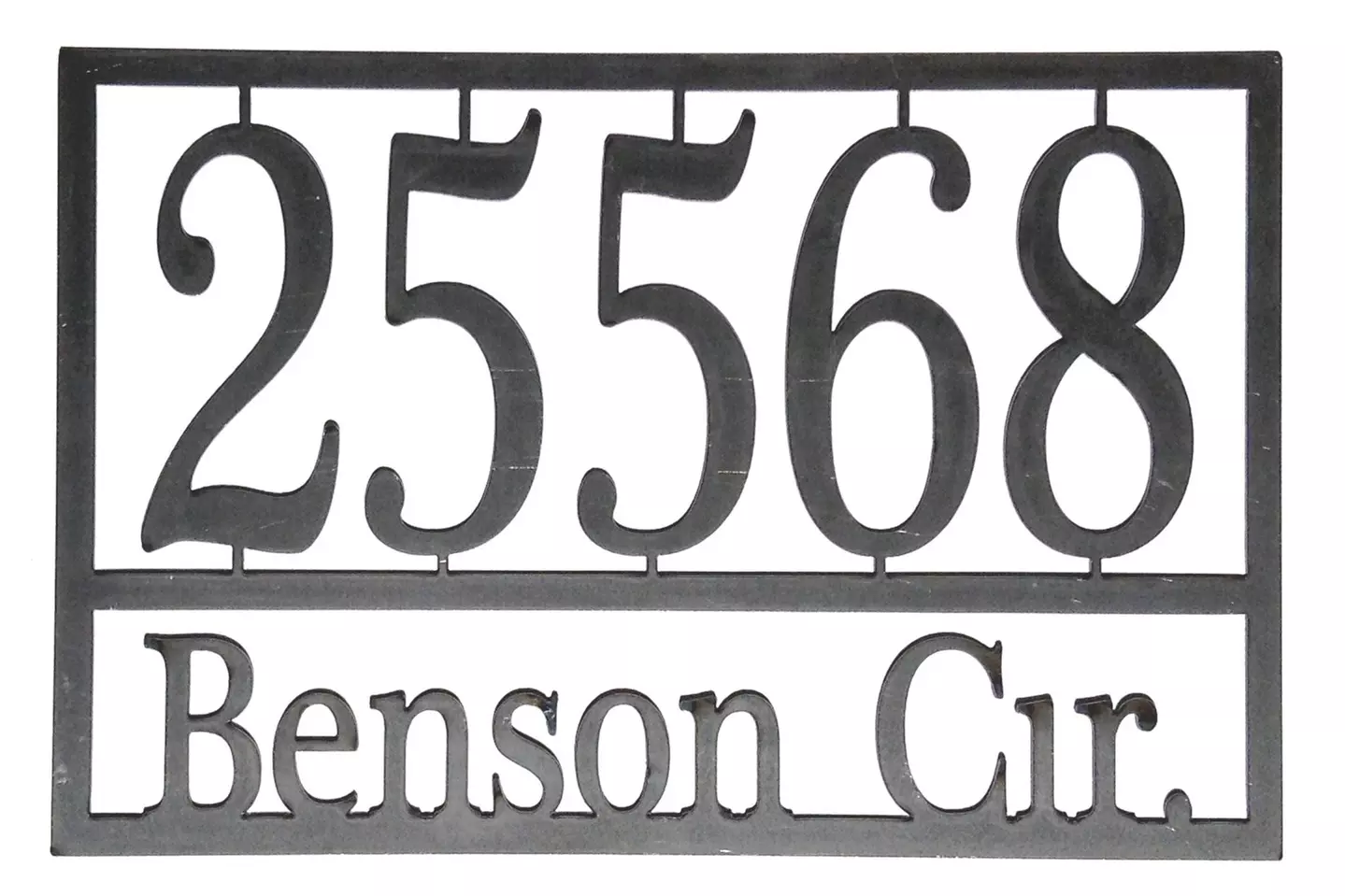 Custom Home Address Plaque from Rusted Orange (Up to 64% Off). Two Options Available. - Second Medium