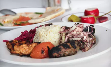 Four-Course Lebanese Dinner for Two or Four at Maza Restaurant (Up to 62% Off) - Primary Image