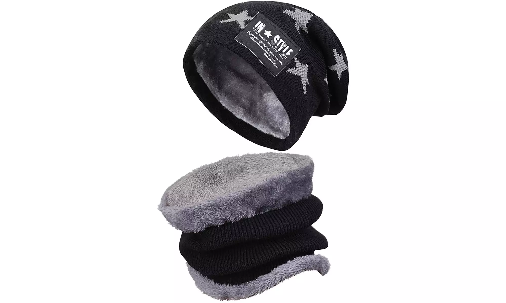 Muts voor kinderen, naar keuze met bijpassende sjaal