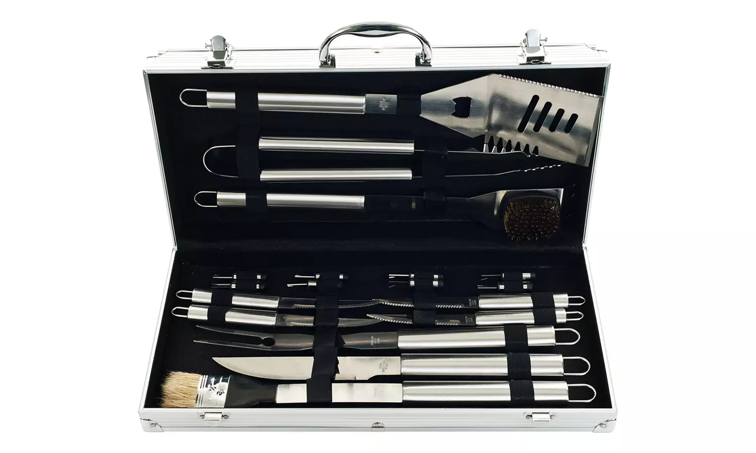 Stainless Steel BBQ Grilling Tool Kit (19-Piece) - Second Medium