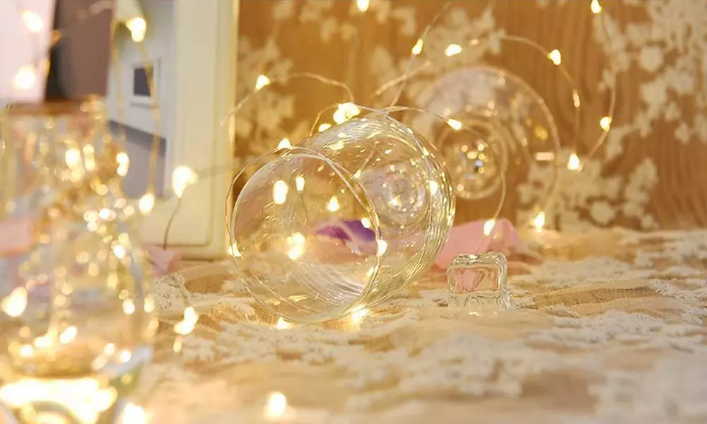 5, 10 of 20 lichtslingers met mini kerstverlichting