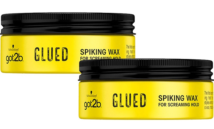 Image 2: One Two or Three Schwarzkopf got2b Glued Spiking Wax 75ml