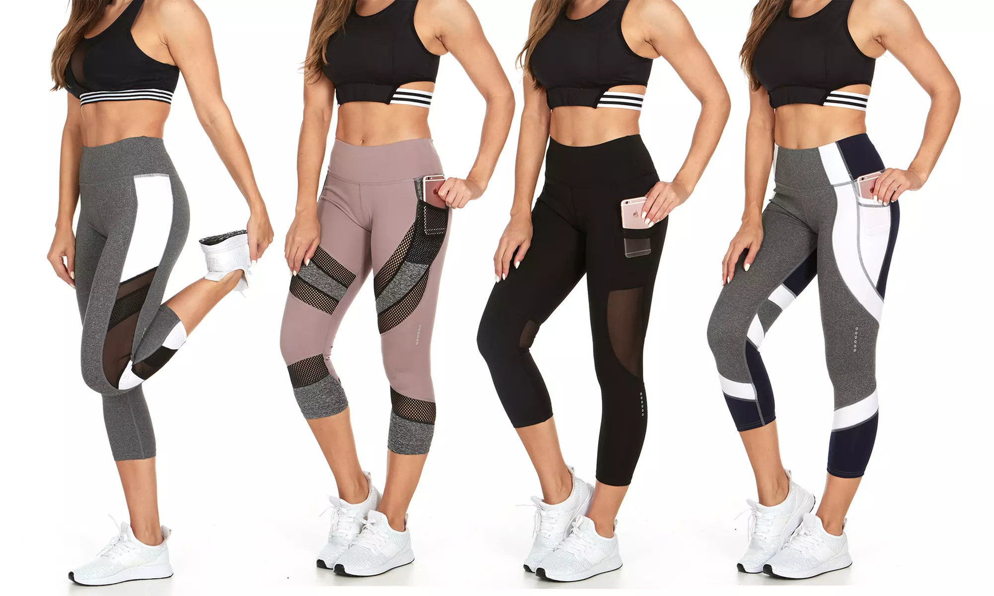 Clearance: Traq65 by RAG Women's Active Leggings, Capris, and Shorts Set (3-Pc.) - Primary Image