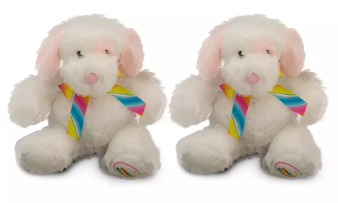 Peluche chien ou ourson brillant dans le noir, disponible en 2 couleurs - Second Medium