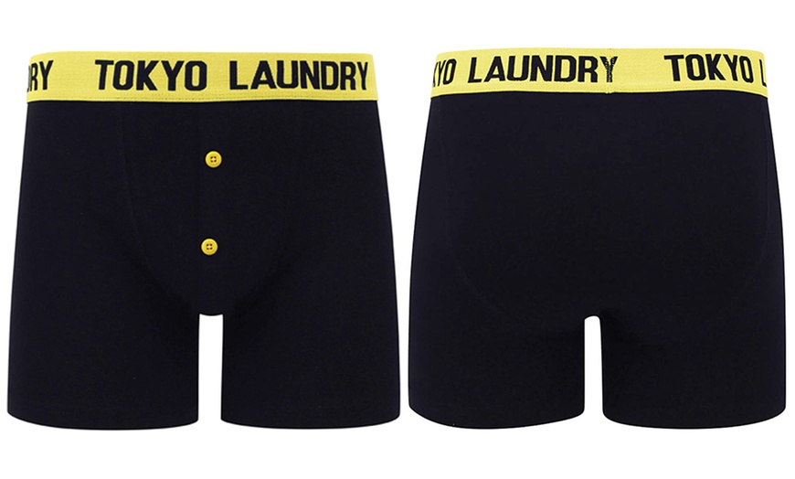 Image 17: Two-Pack of Tokyo Laundry Men's Stripe Print Boxers