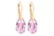 1, 2 ou 3 paires de boucles d'oreilles en argent sterling ornées de cristaux en forme de poire Swarovski® - Second Medium