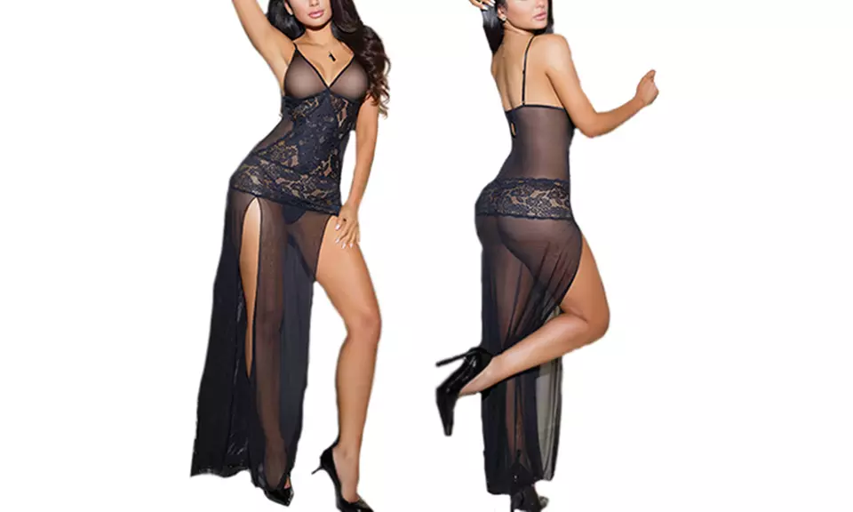 Dessous-Kleid mit verstellbaren Trägern in der Größe nach Wahl - Primary Image